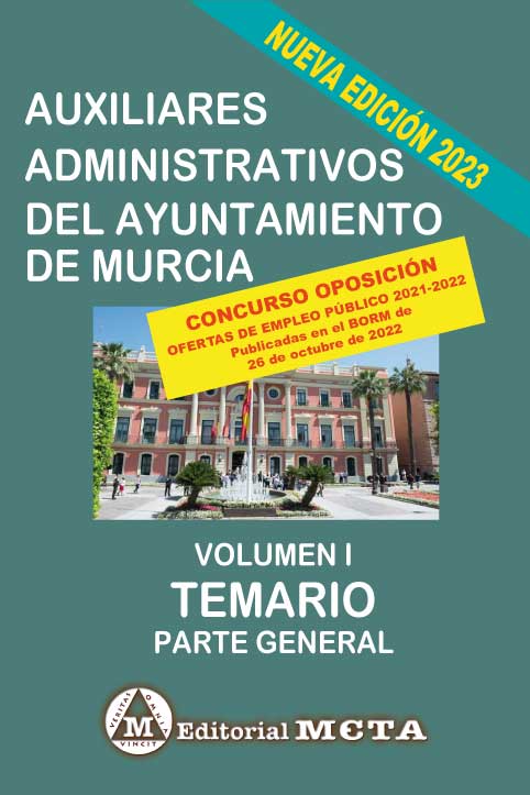 Auxiliares del Ayuntamiento de Murcia Temario General Volumen I. 9788482196350